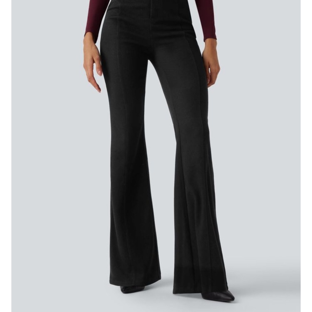 HALARA Black Boot-Cut Flare Pants